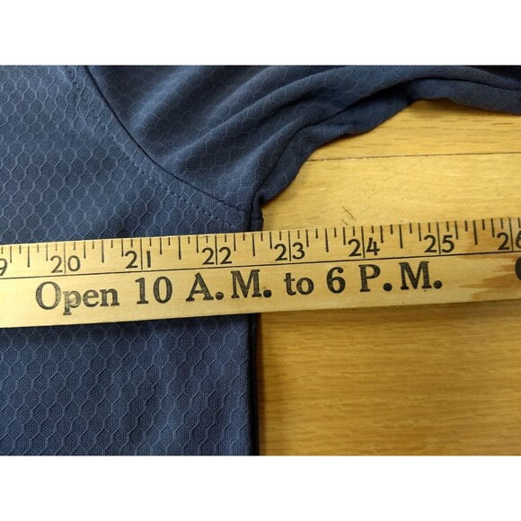 PEBBLE BEACH Performance Golf Polo Shirt Men's Large Textured‎ Dark Gray NWOT - Picture 9 of 13